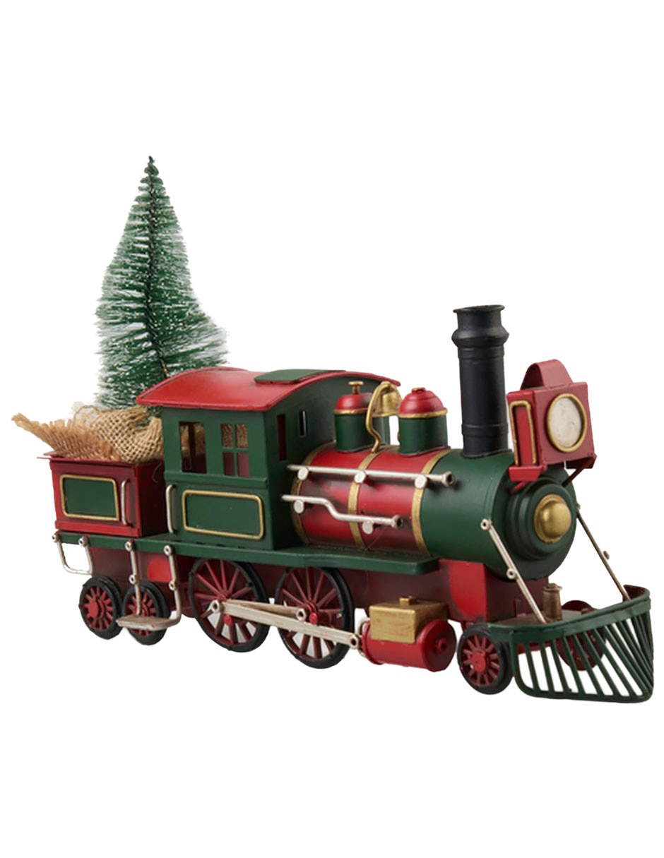 Figura decorativa navideña de tren Figura decorativa navideña de tren