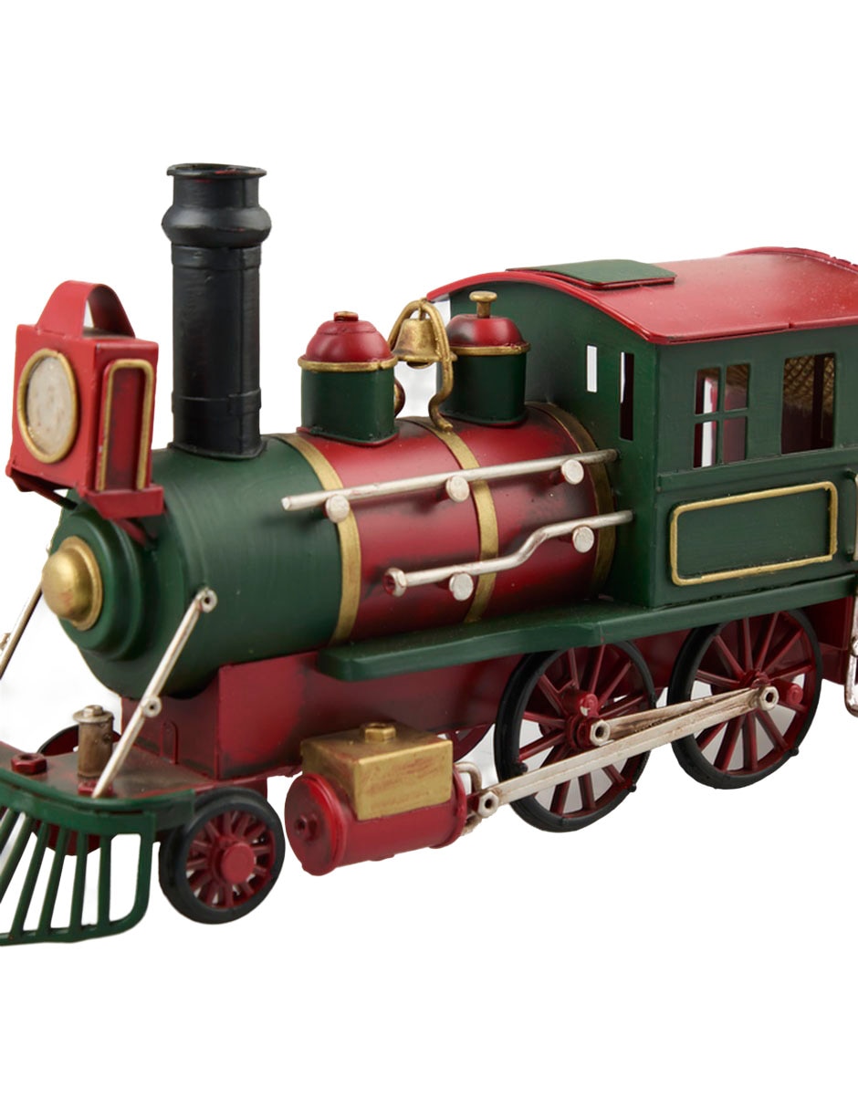 Figura decorativa navideña de tren 5