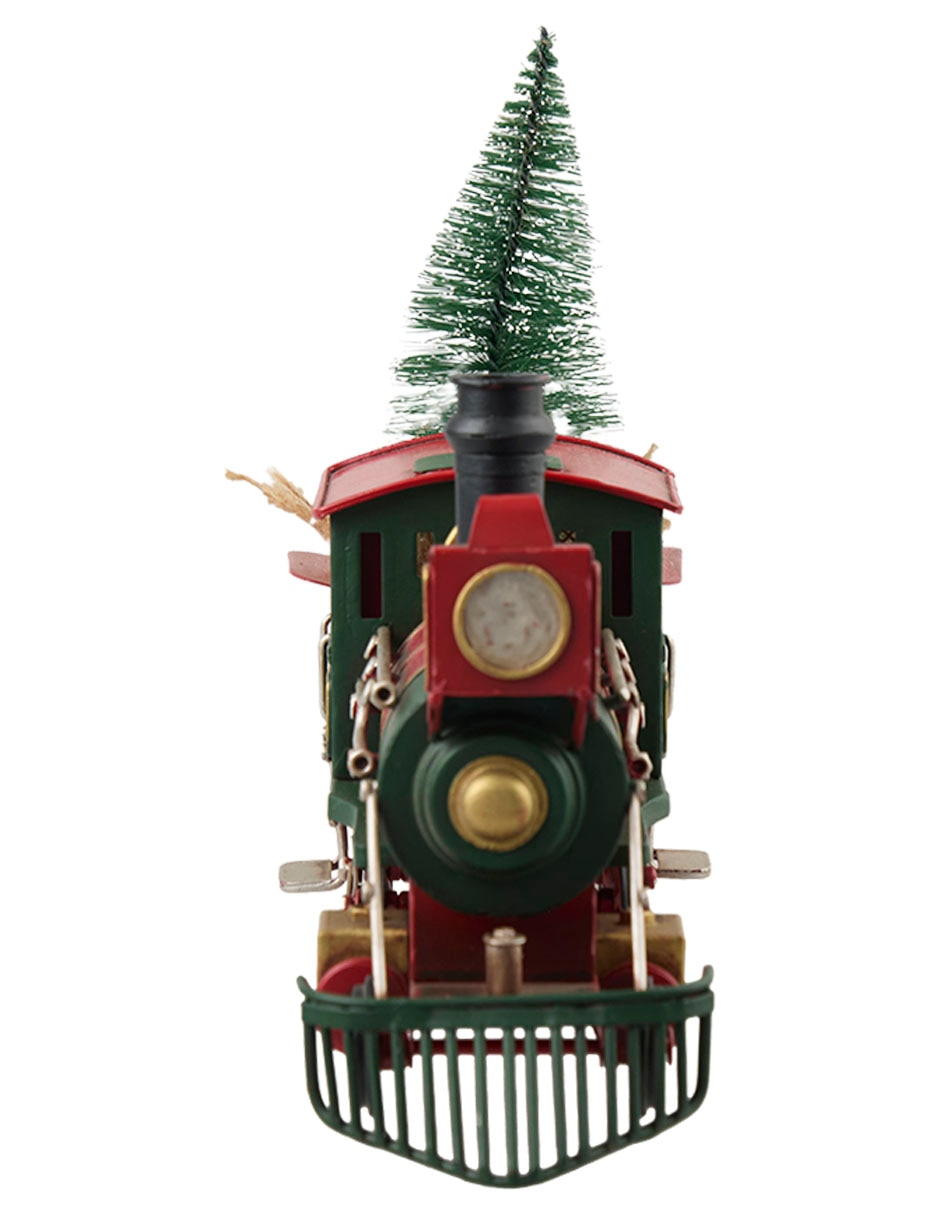 Figura decorativa navideña de tren 1