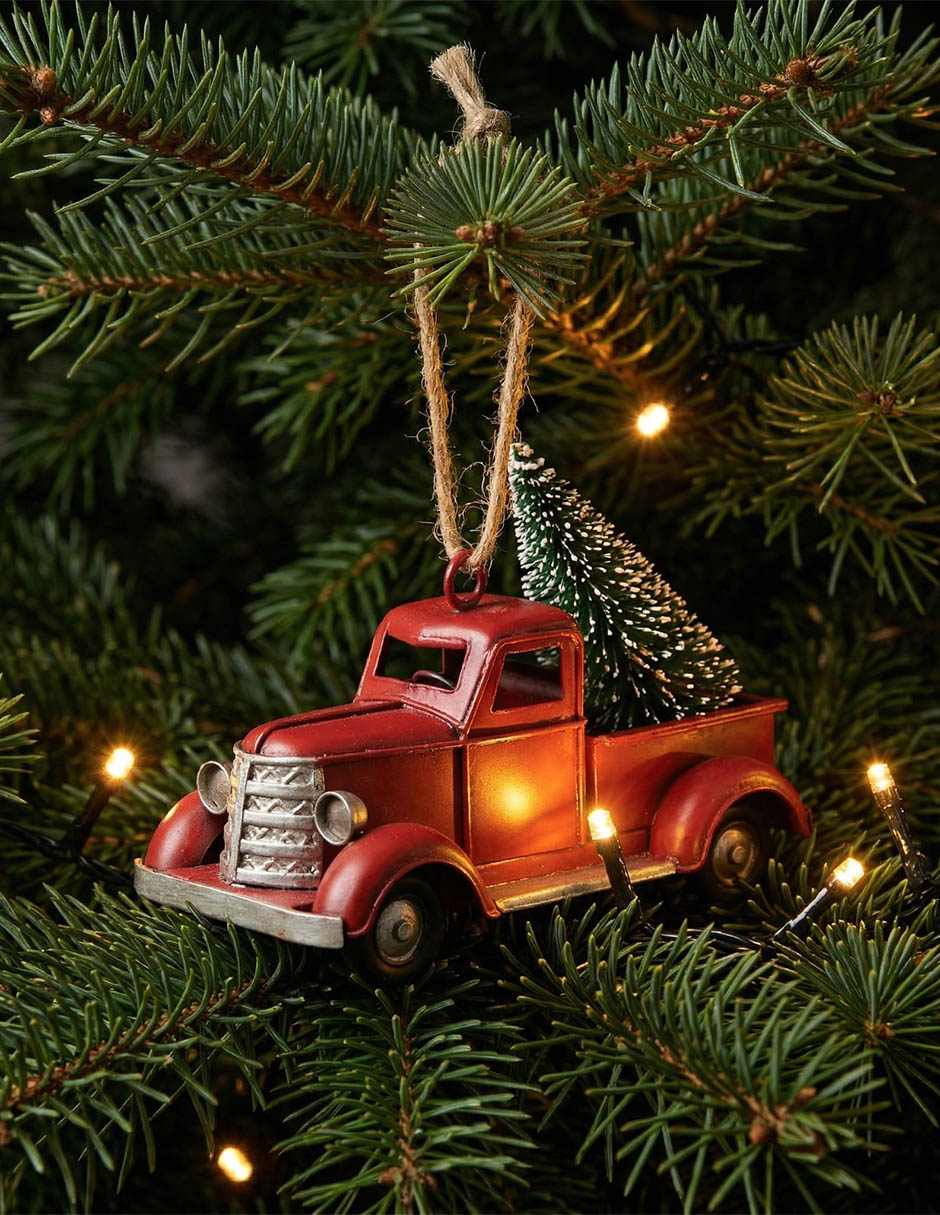 Ornamento Navidad camioneta 6