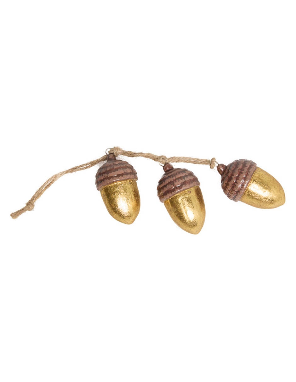 Ornamente de Navidad bellotas 1