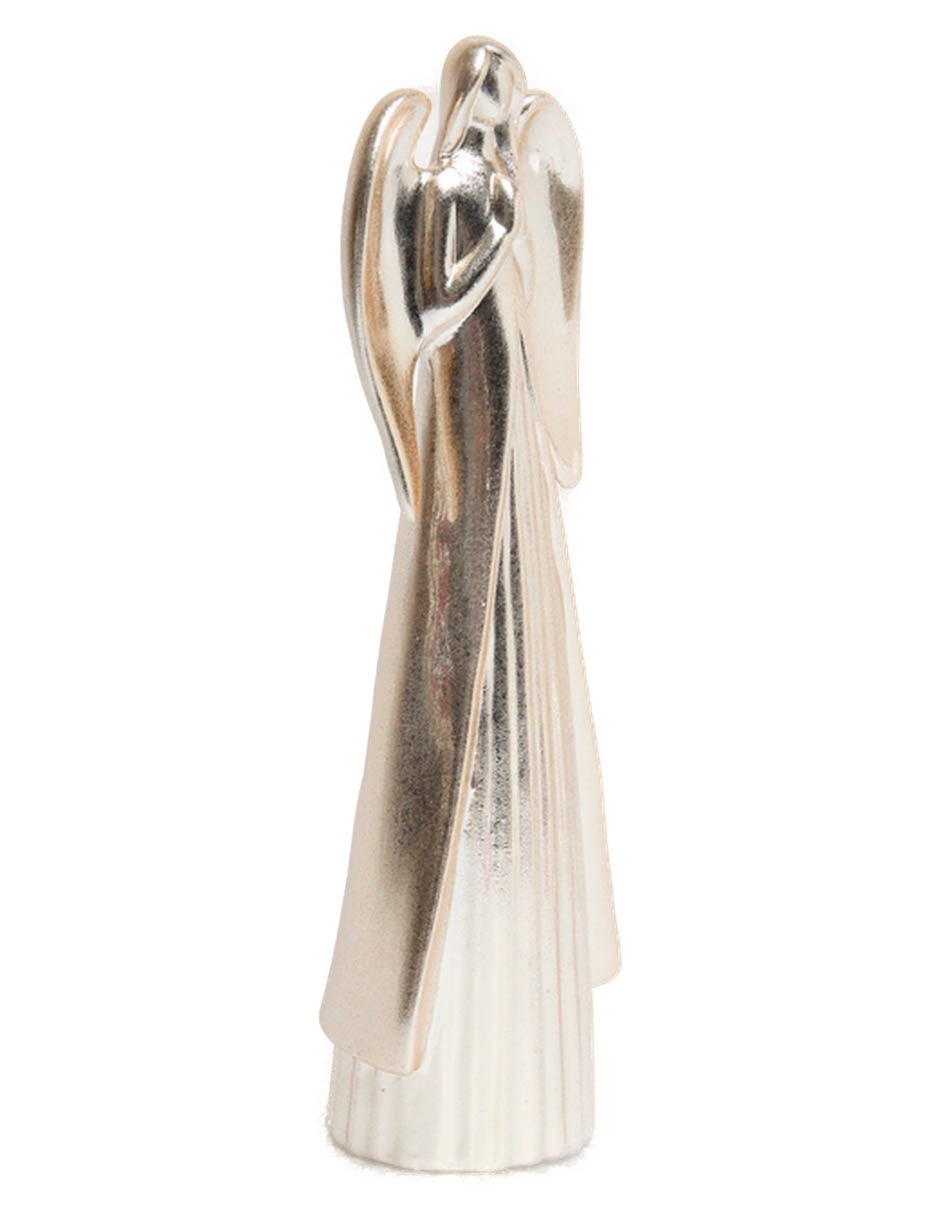 Figura decorativa navideña de ángel de cerámica 2