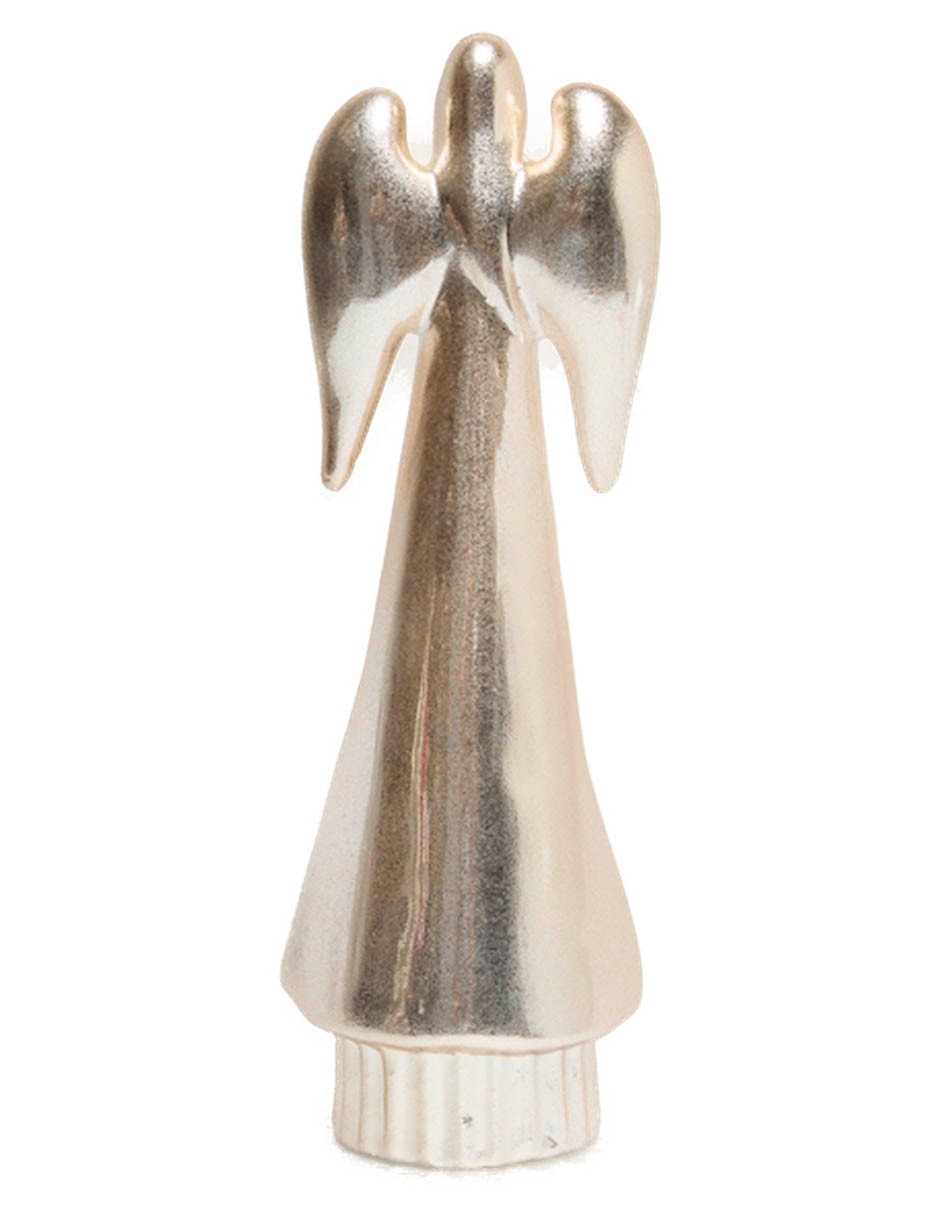 Figura decorativa navideña de ángel de cerámica