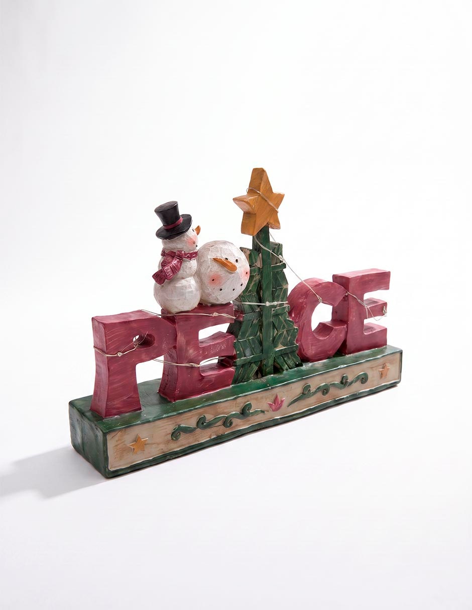 Figura decorativa navideña de cerámica 3