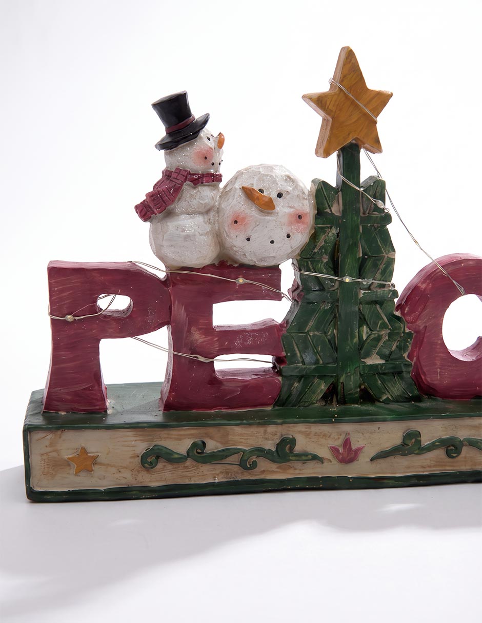 Figura decorativa navideña de cerámica 2