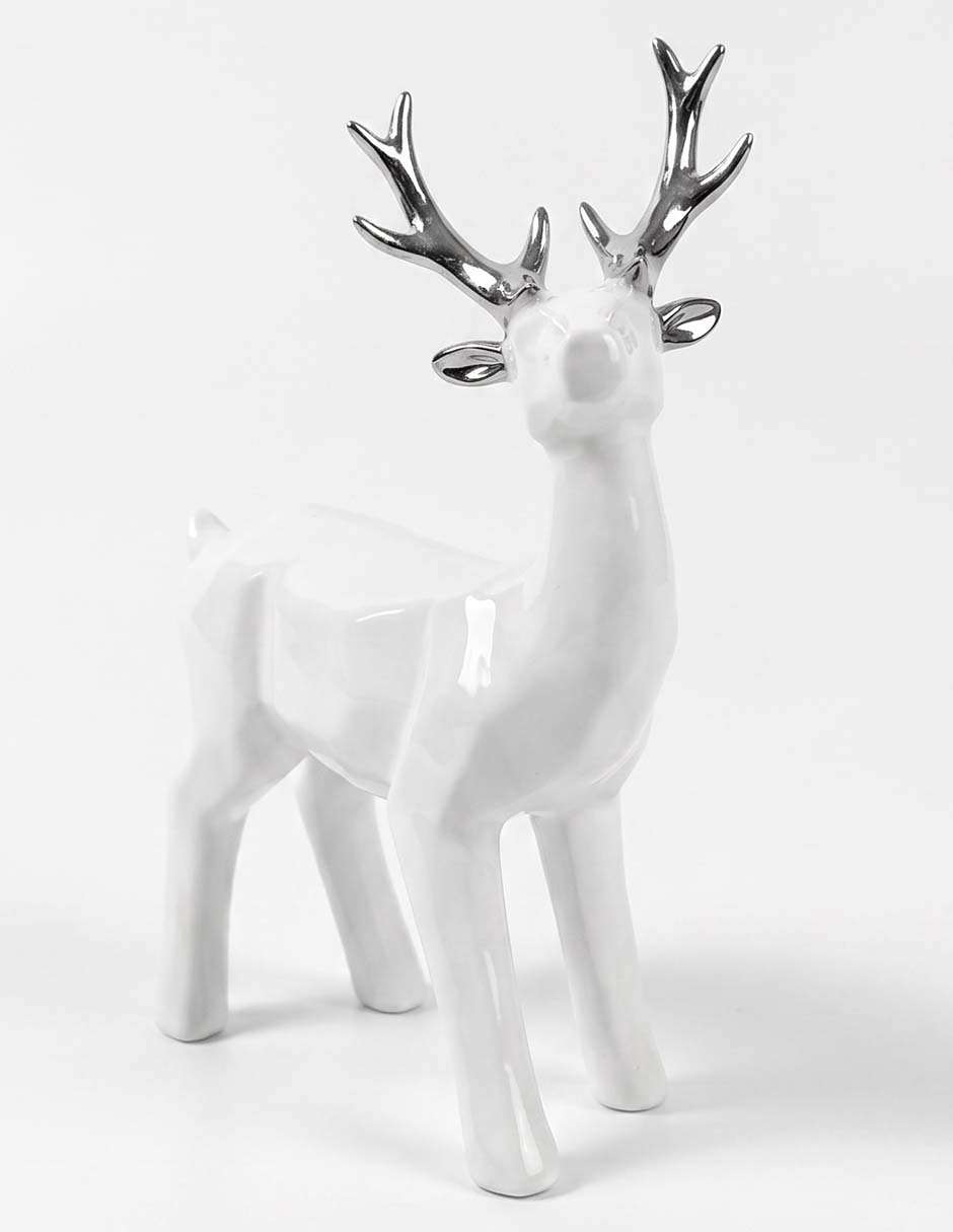 Figura decorativa de reno de cerámica 1