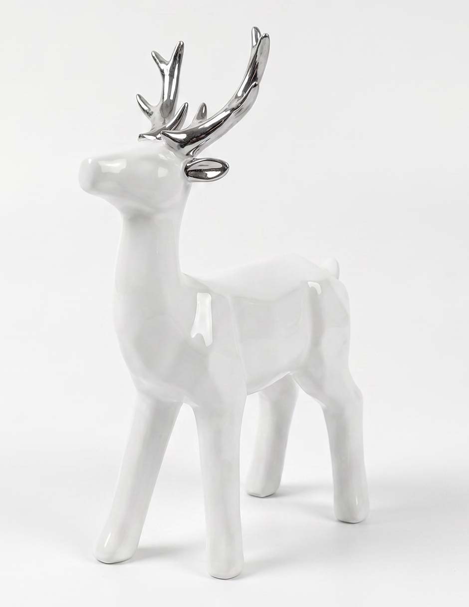 Figura decorativa de reno de cerámica 2