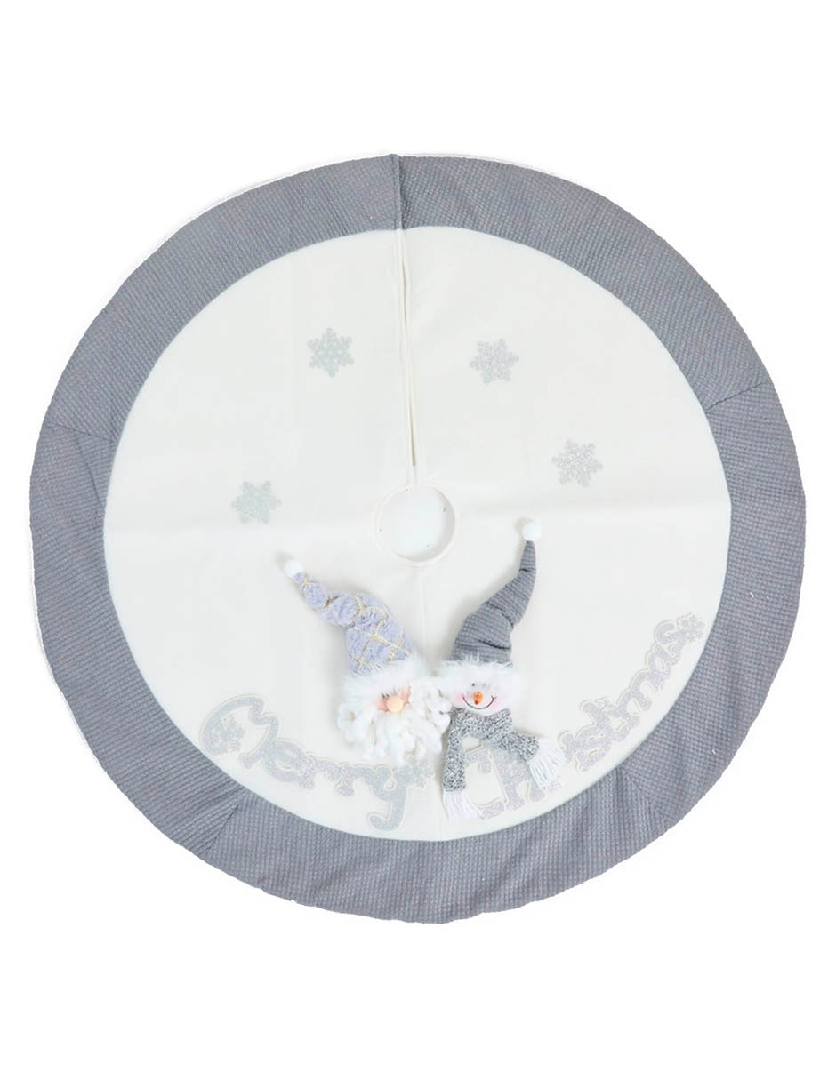 Pie de árbol navideño estampado navideño 1