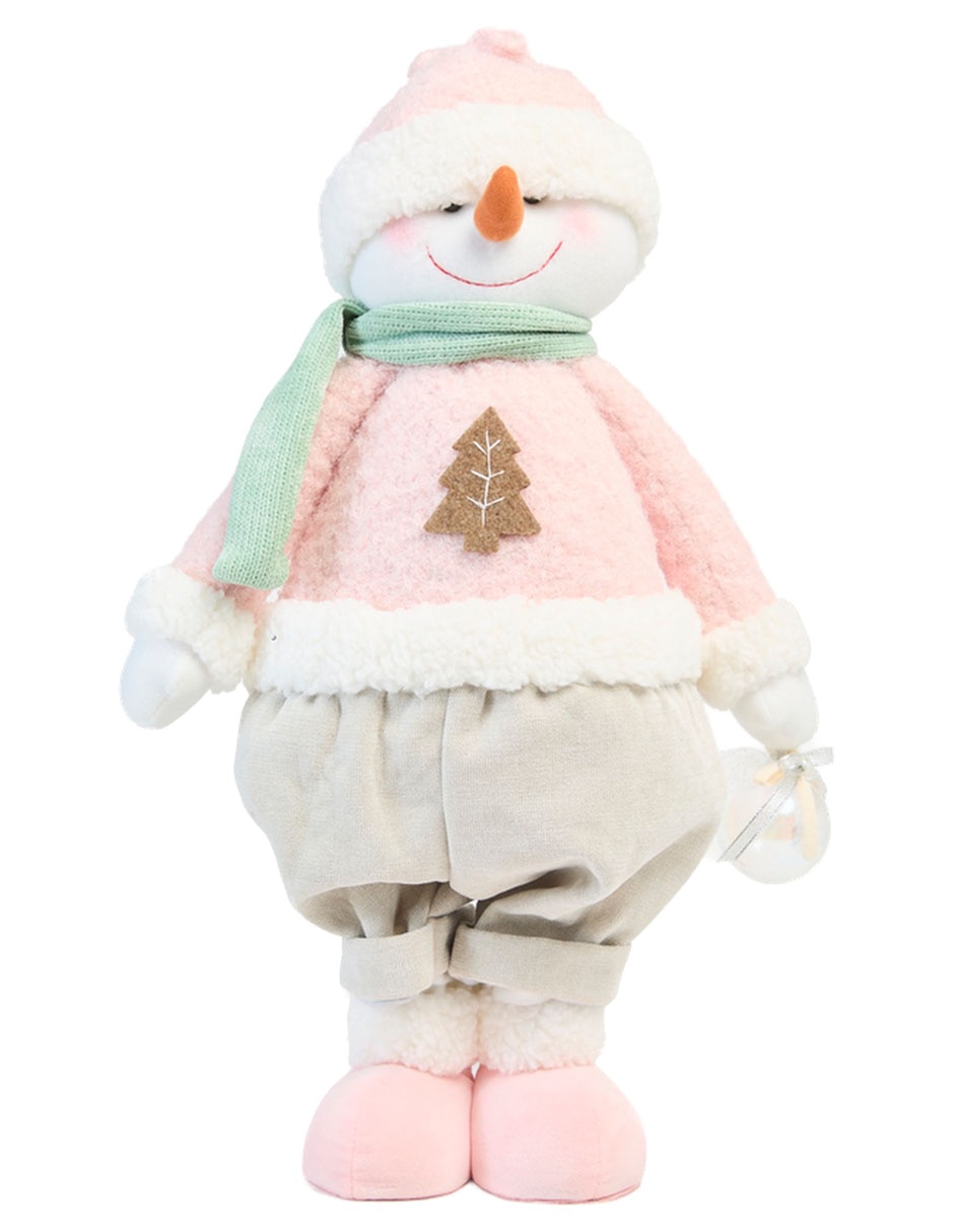 Figura decorativa navideña de muñeco nieve