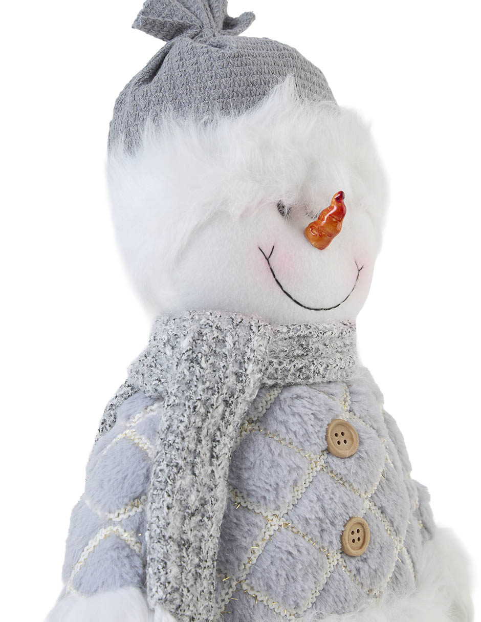 Figura decorativa navideña de muñeco nieve 4