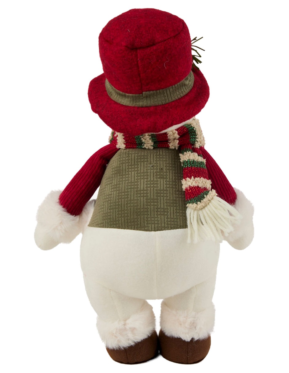 Figura decorativa navideña de muñeco nieve 3