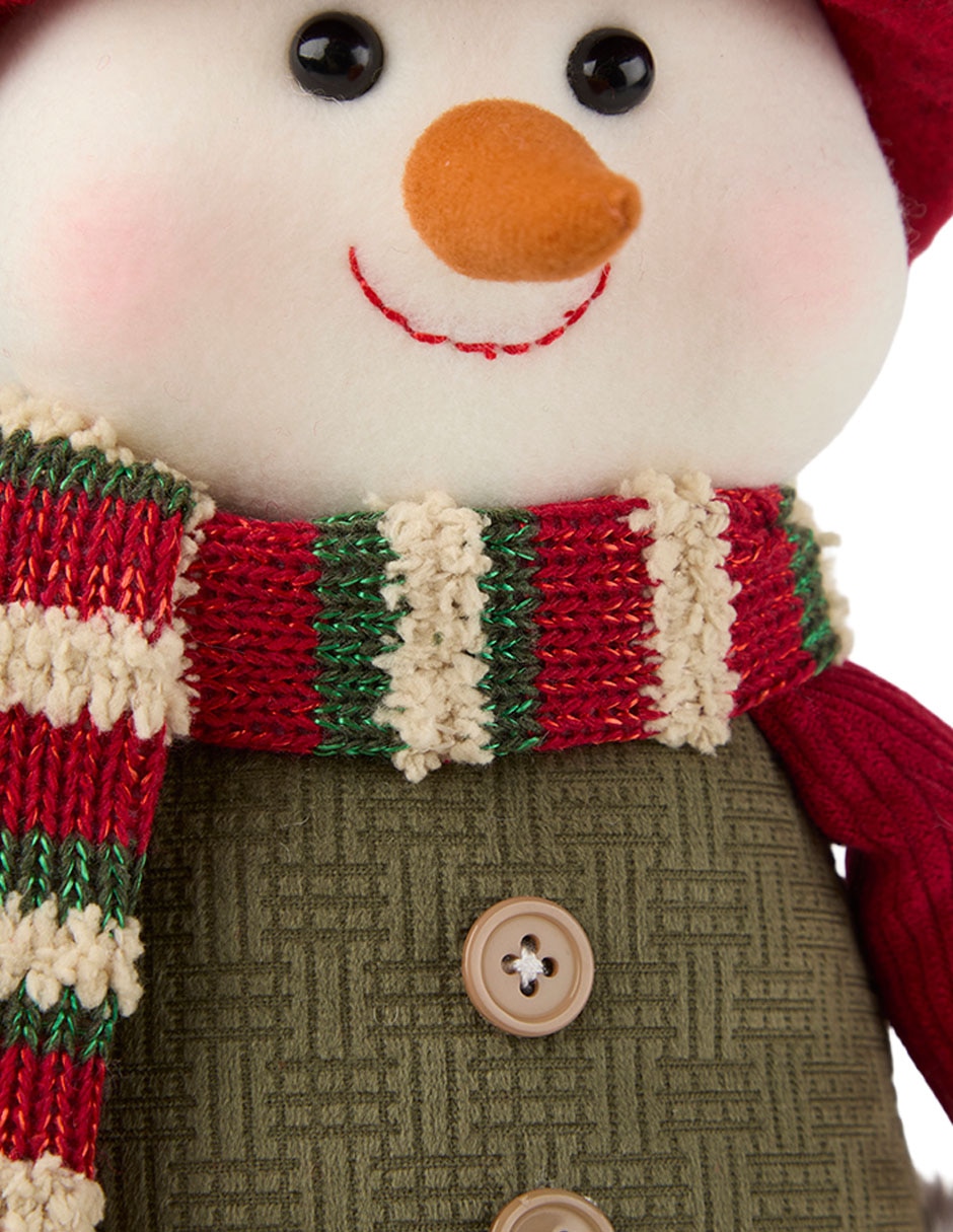 Figura decorativa navideña de muñeco nieve 4