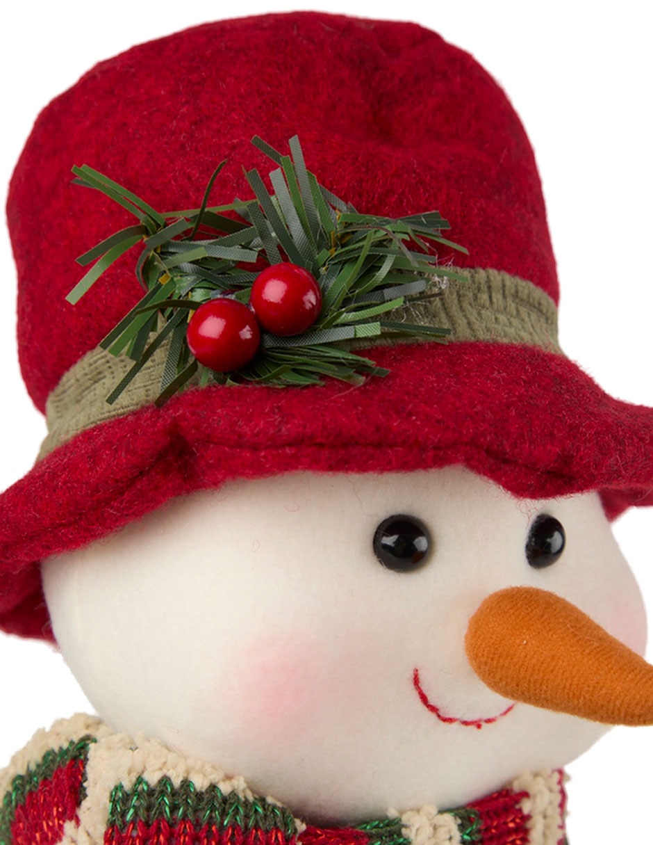 Figura decorativa navideña de muñeco nieve 5