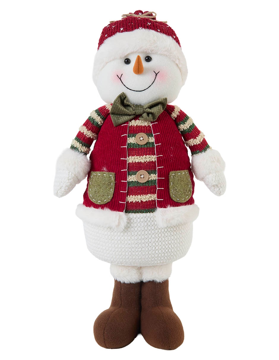 Figura decorativa navideña de muñeco nieve