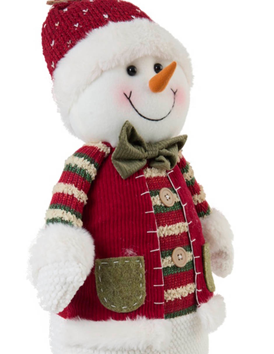 Figura decorativa navideña de muñeco nieve 4
