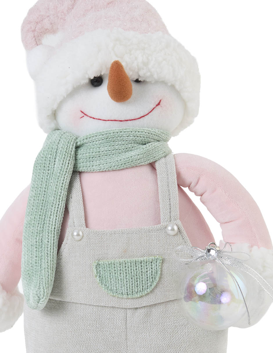 Figura decorativa navideña de muñeco nieve 4