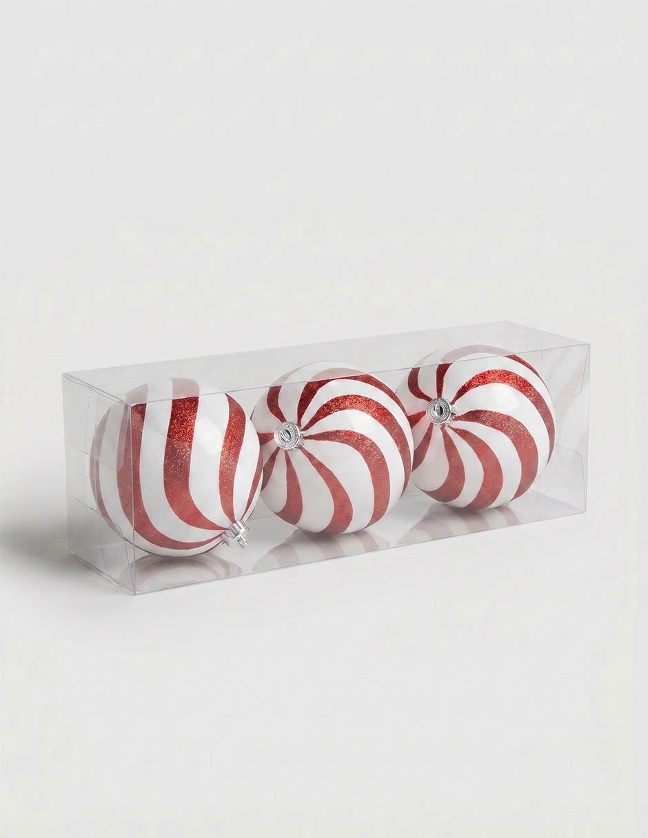 Set de esferas Navideñas con 3 piezas Set de esferas Navideñas con 3 piezas