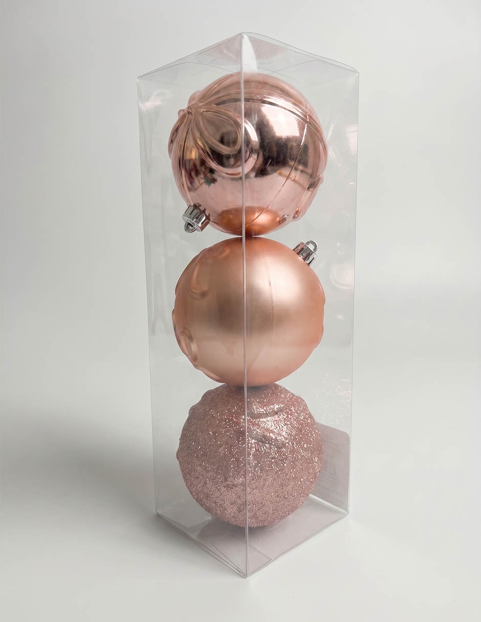 Set esfera navideña con 3 piezas 3