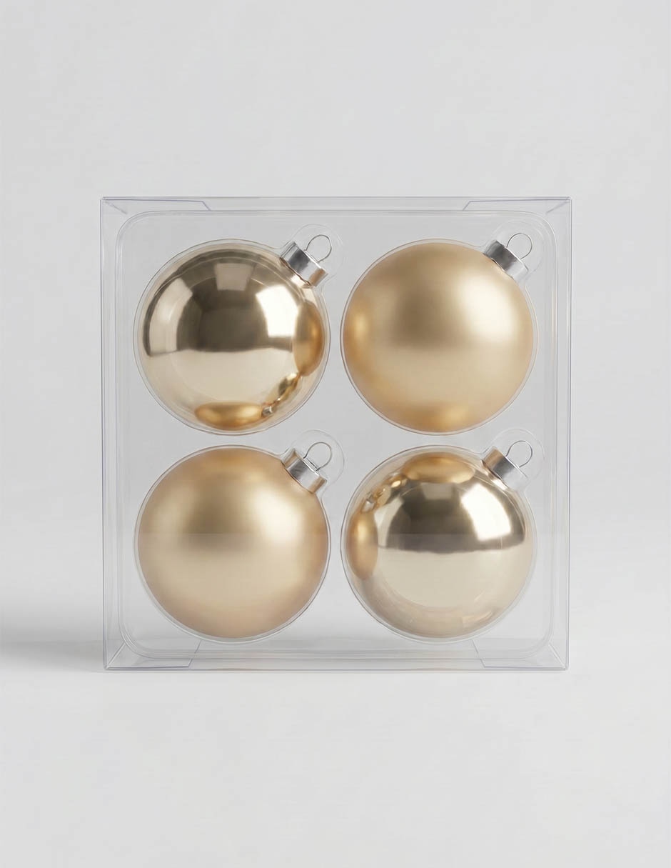 Set esferas navideñas con 4 piezas 2