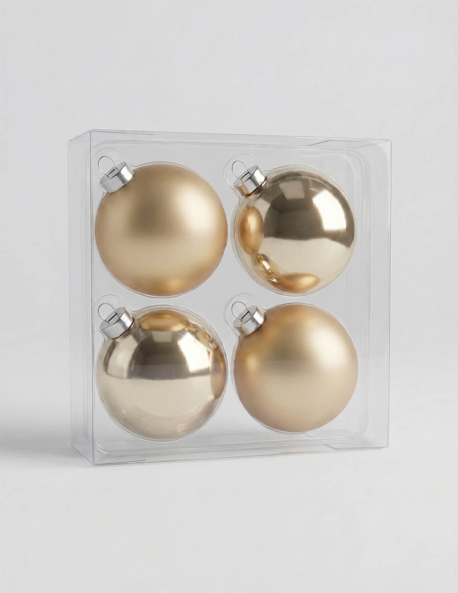 Set esferas navideñas con 4 piezas 3