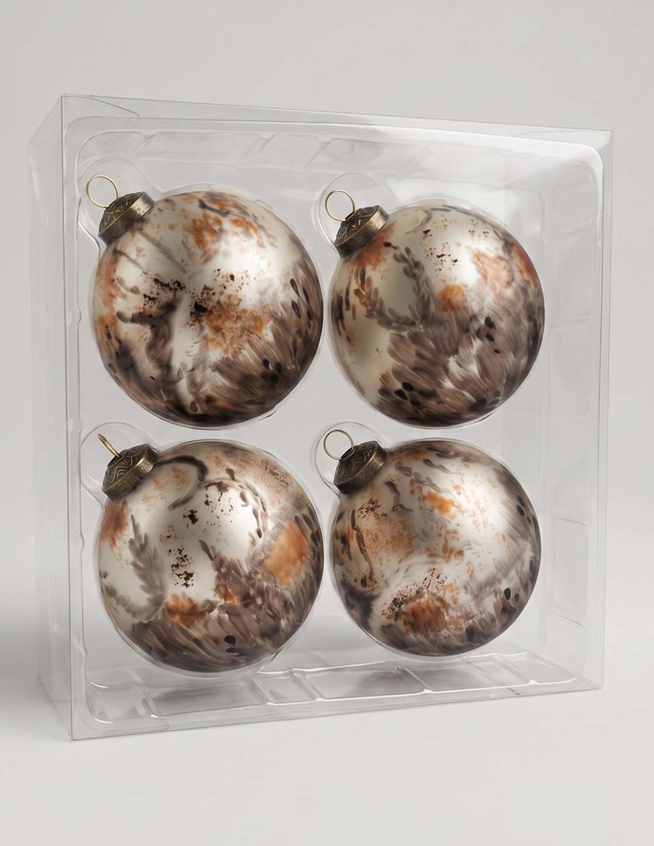 Set de esfera navideña con 4 piezas 1