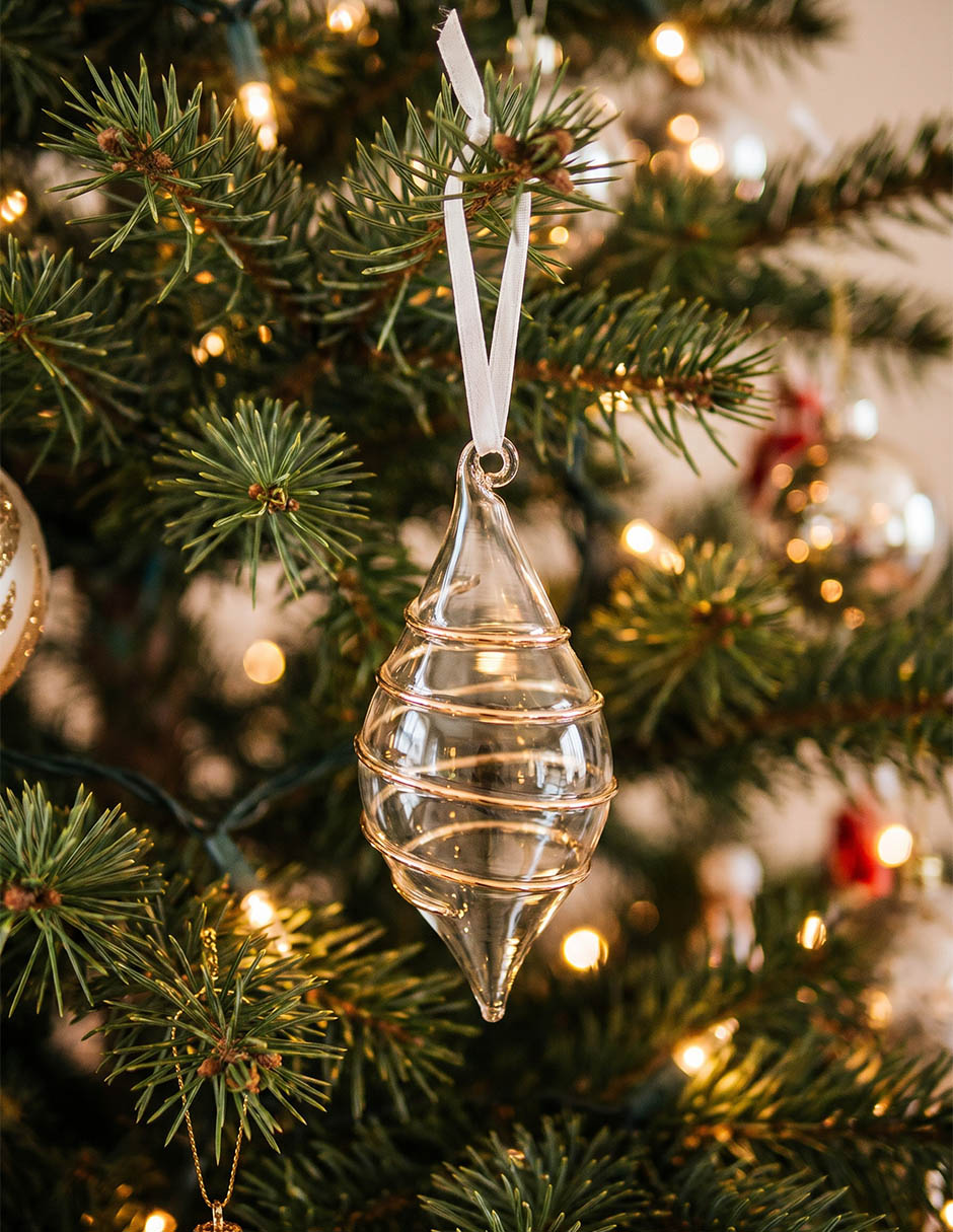 Ornamento navideño gota