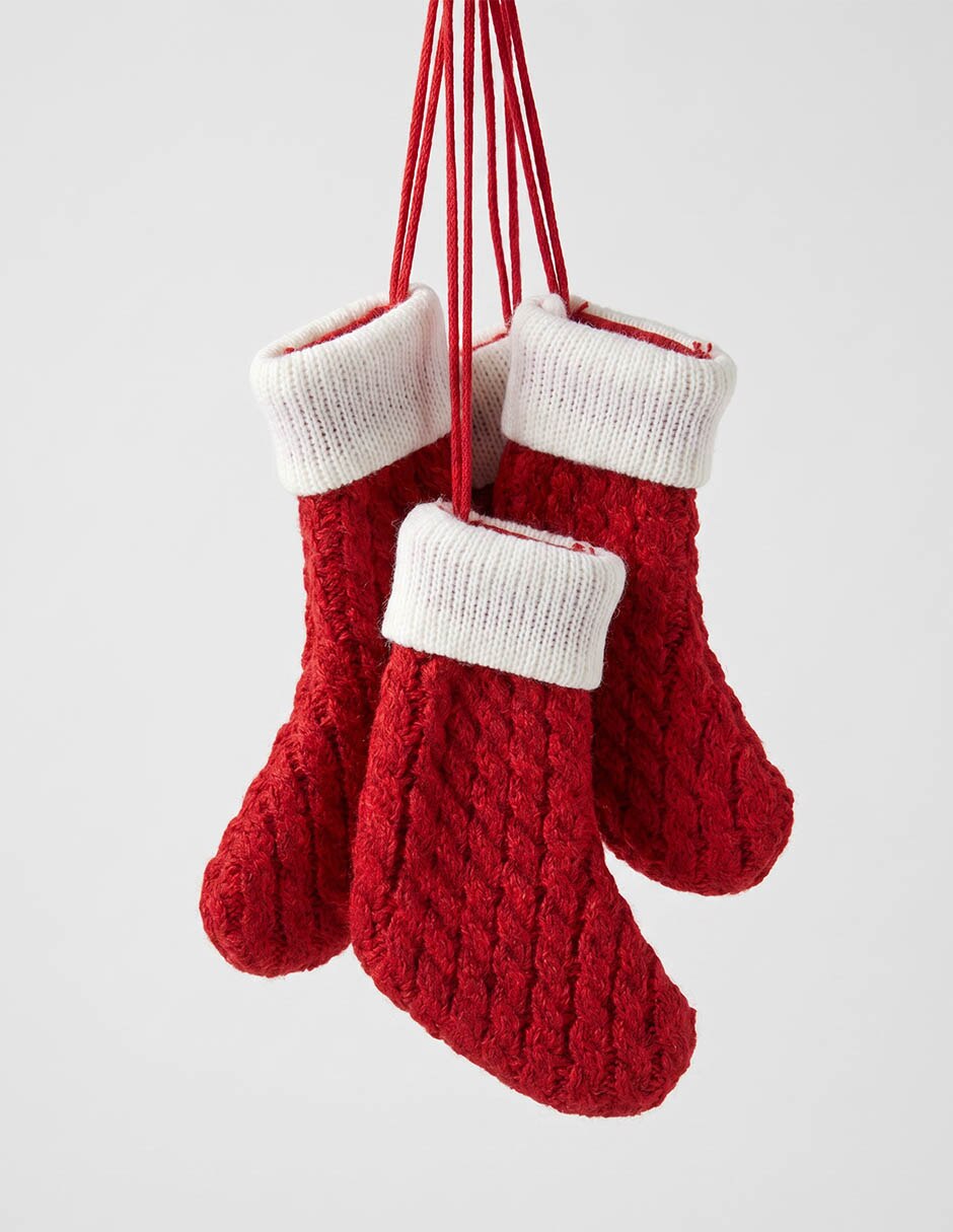 Set de ornamentos navideños bota Set de ornamentos navideños bota