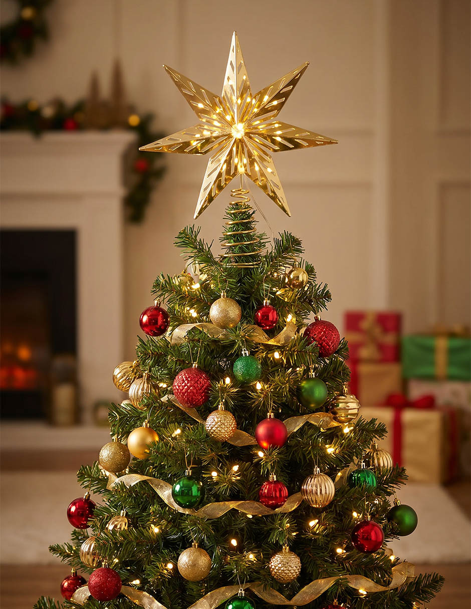 Punta para árbol navideño
