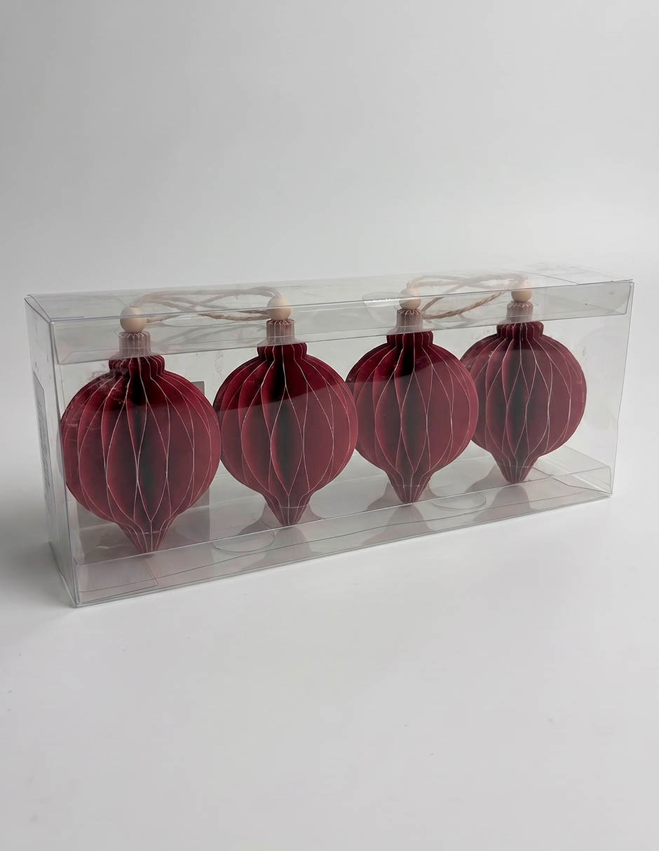 Set de 4 esferas navideñas 2