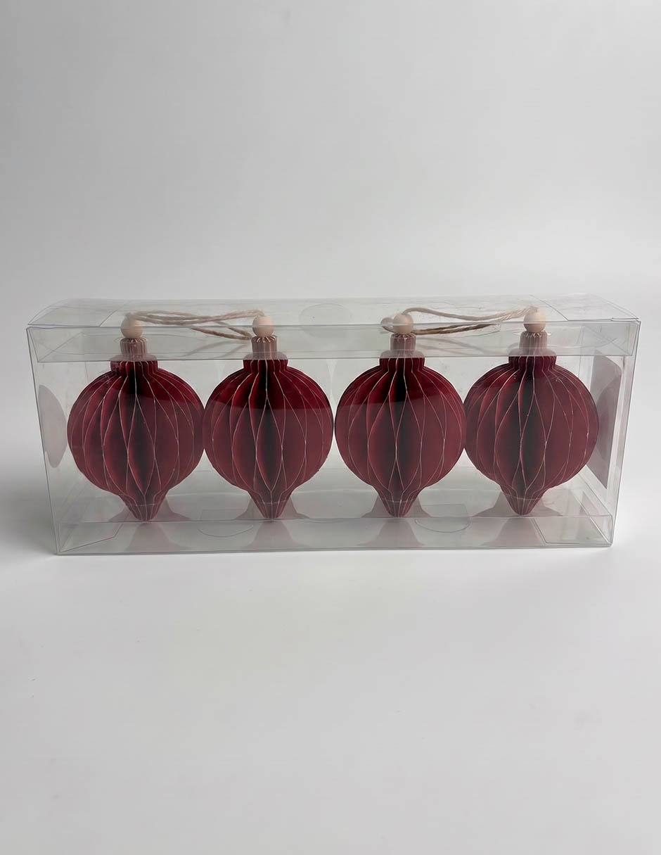 Set de 4 esferas navideñas 3
