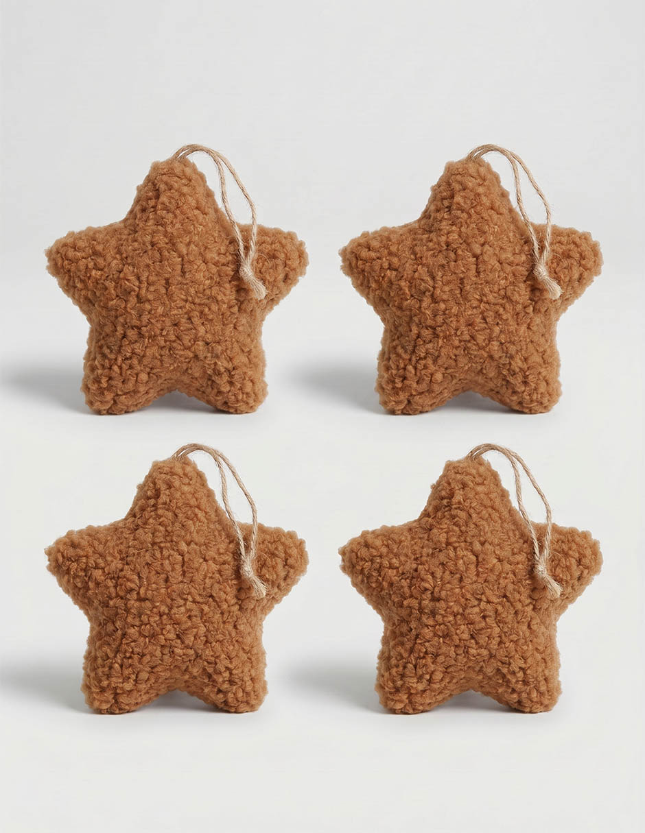Set de ornamentos navideños estrella 2