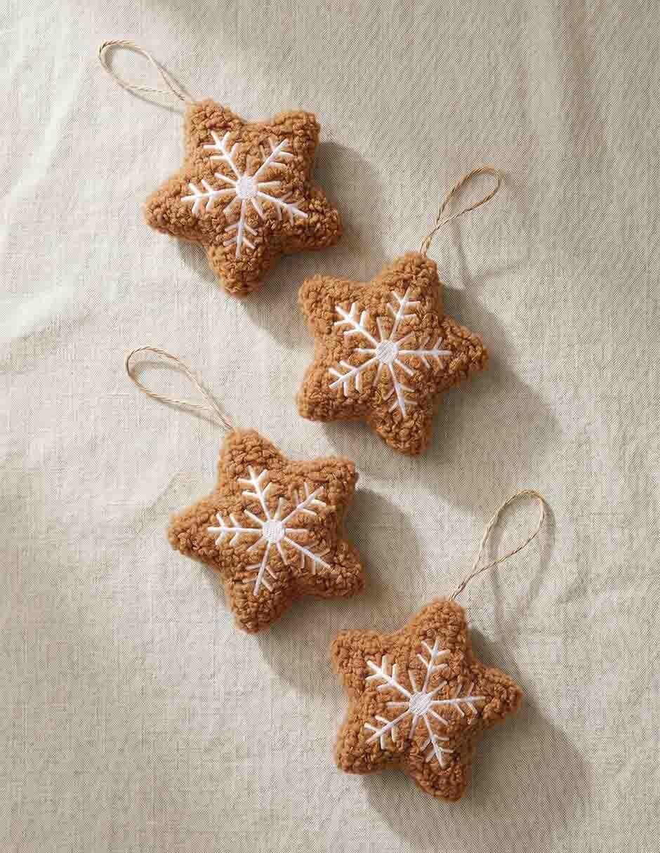 Set de ornamentos navideños estrella 5