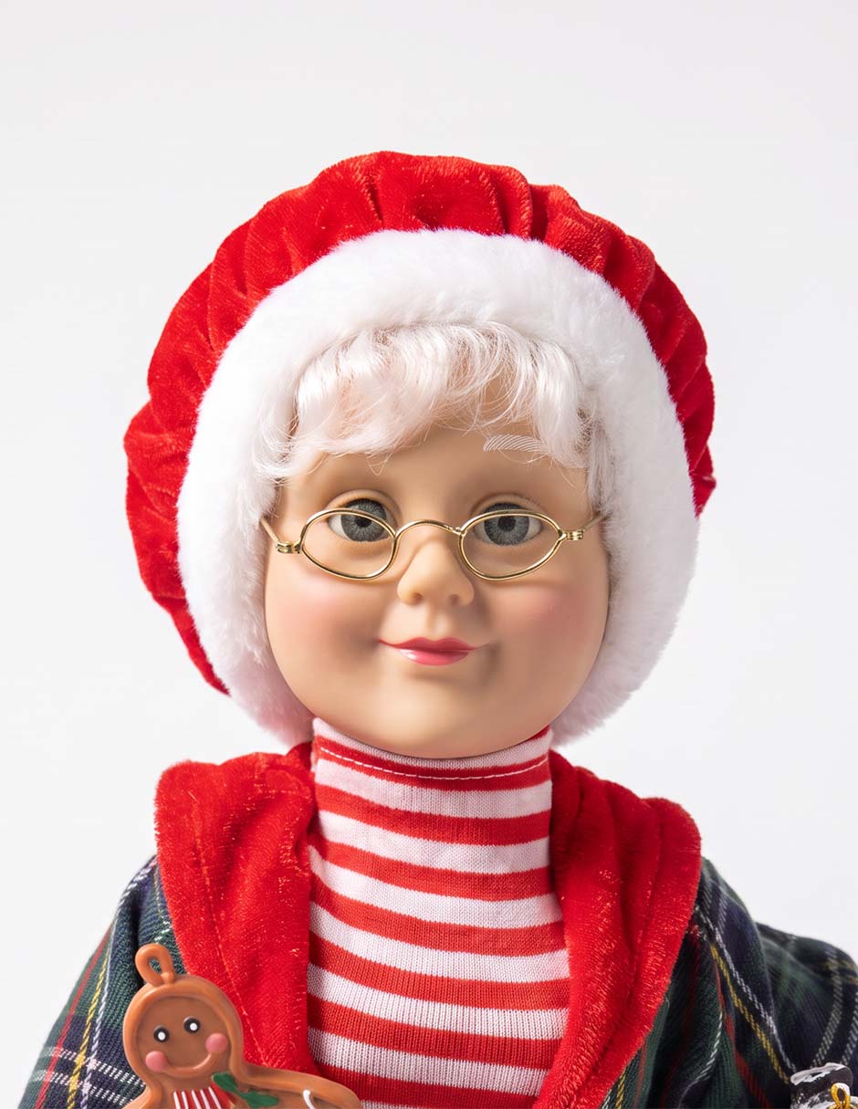 Figura decorativa navideña de sra. Claus