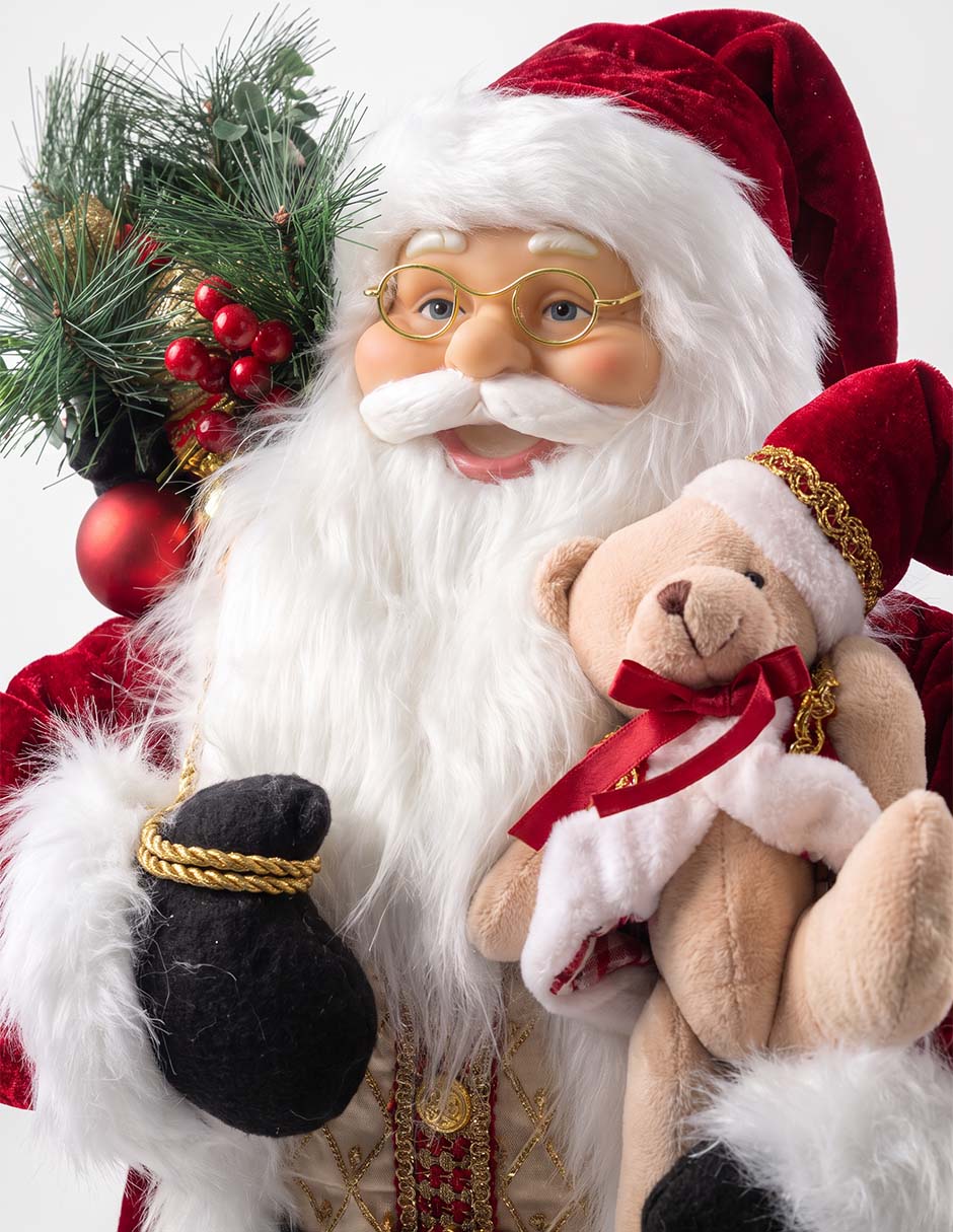 Figura decorativa navideña de santa claus 2