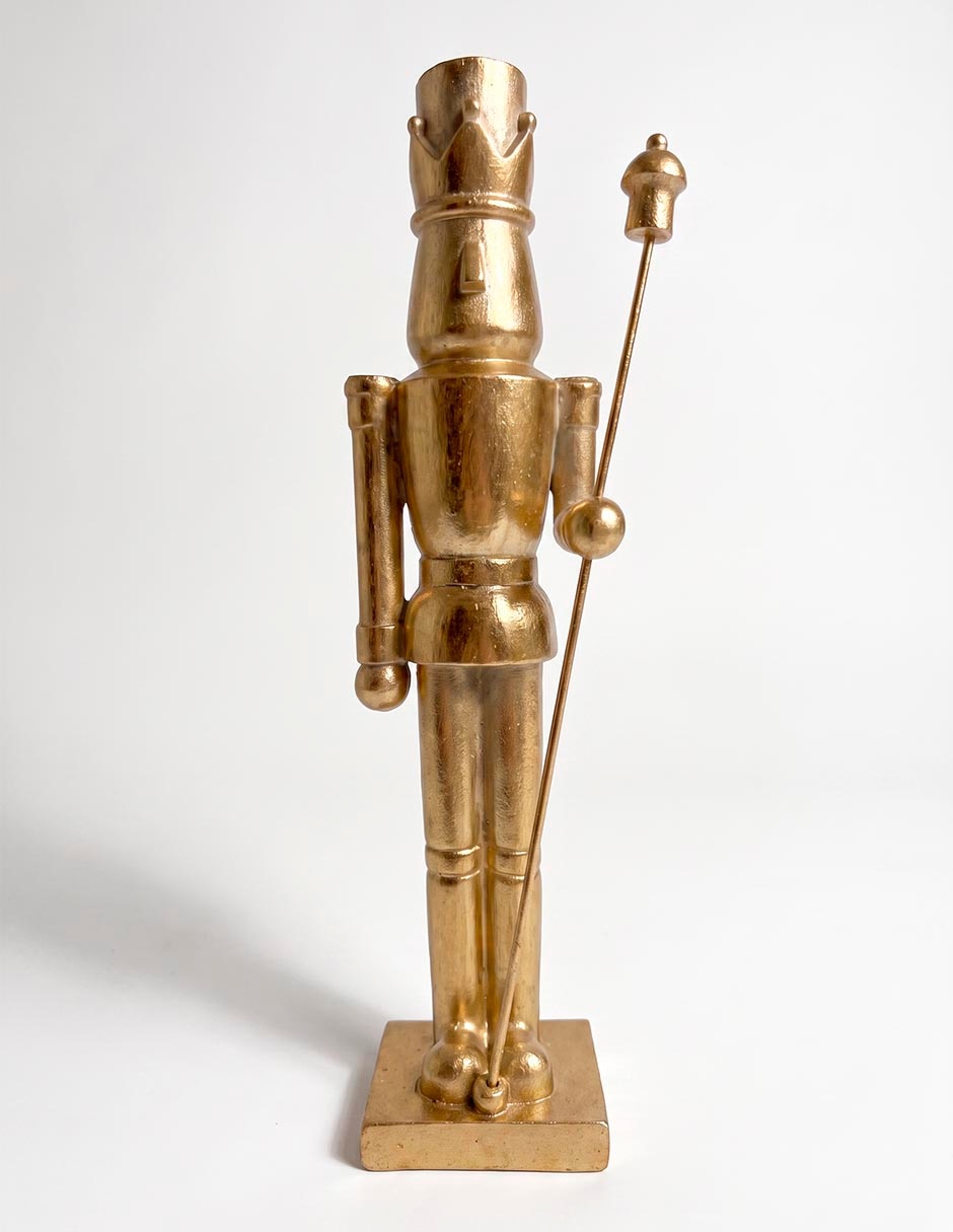 Figura decorativa navideña de cascanueces