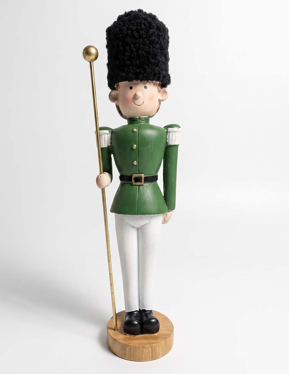 Figura decorativa navideña de soldado Figura decorativa navideña de soldado