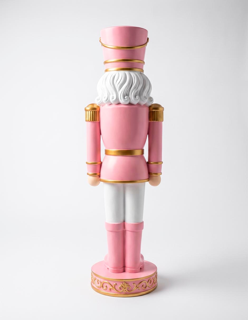 Figura decorativa navideña de cascanueces de cerámica 3