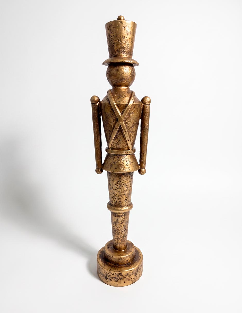 Figura decorativa soldado de resina