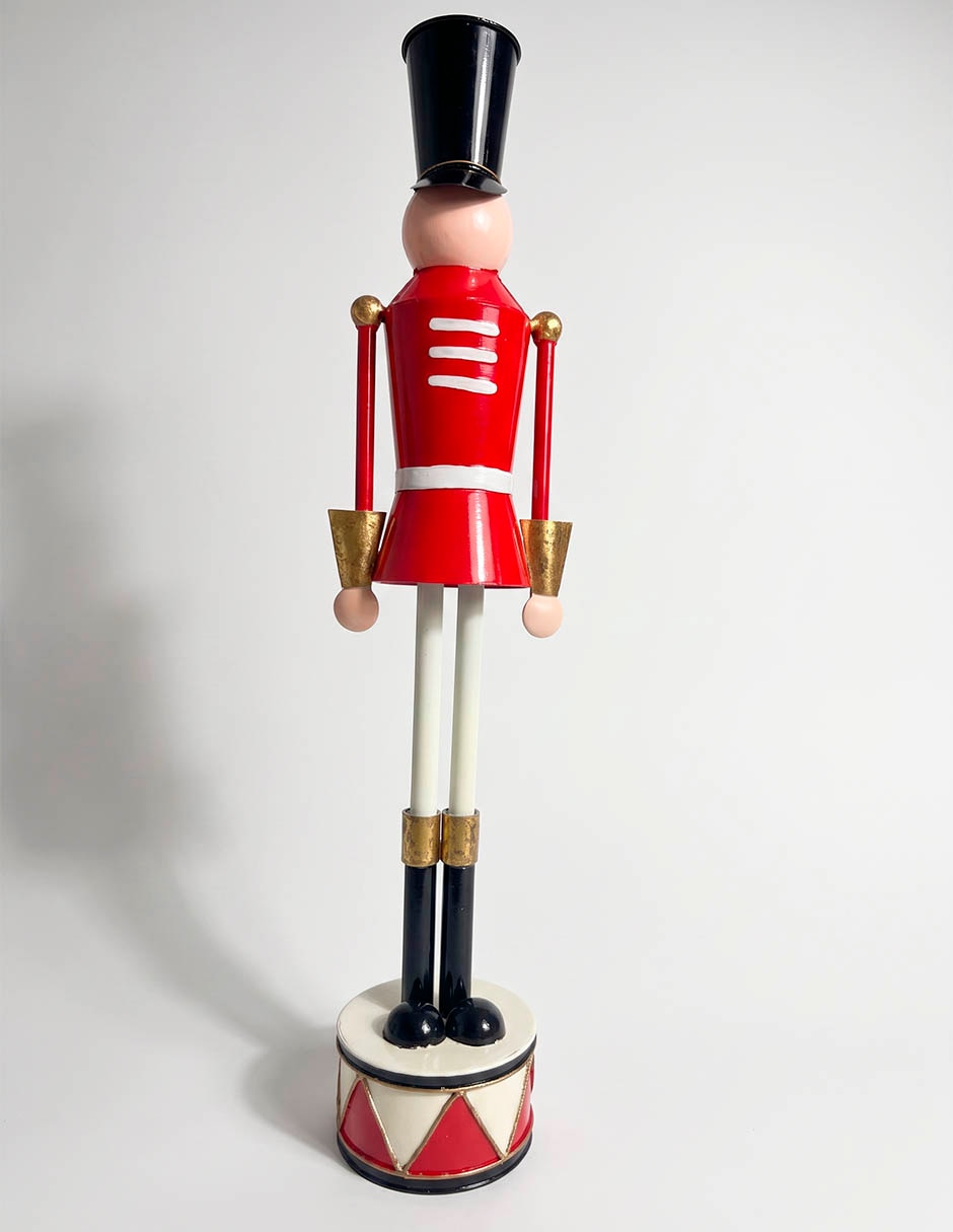 Figura decorativa navideña de metal