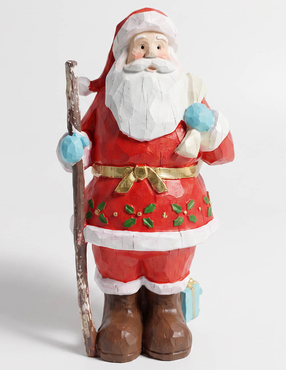 Figura decorativa navideña de santa claus