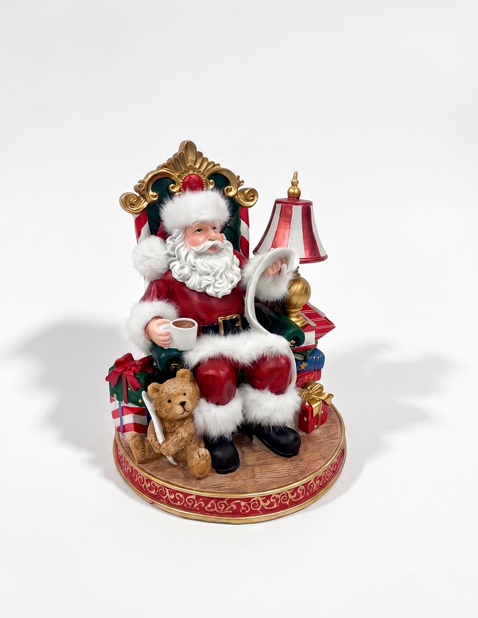 Figura decorativa navideña de santa claus