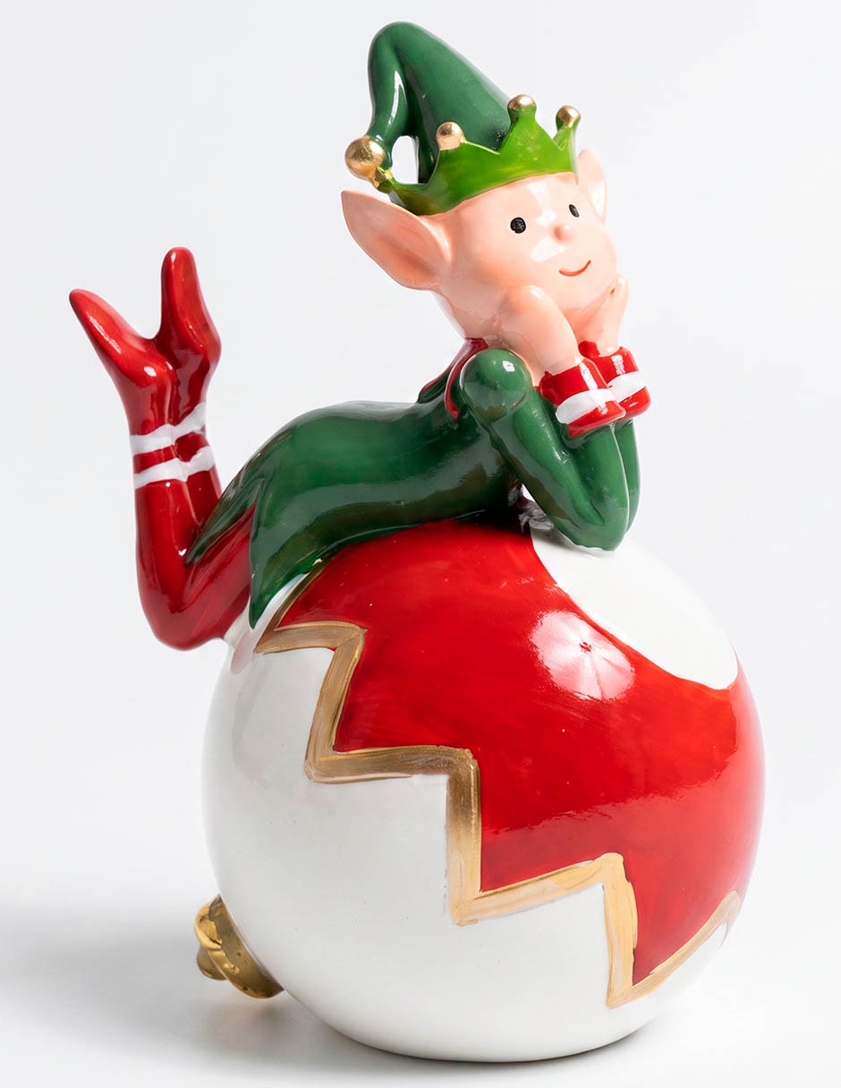 Figura decorativa navideña de duende