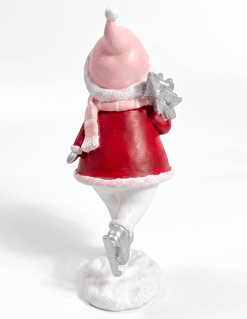 Figura decorativa de snowman de resina 2
