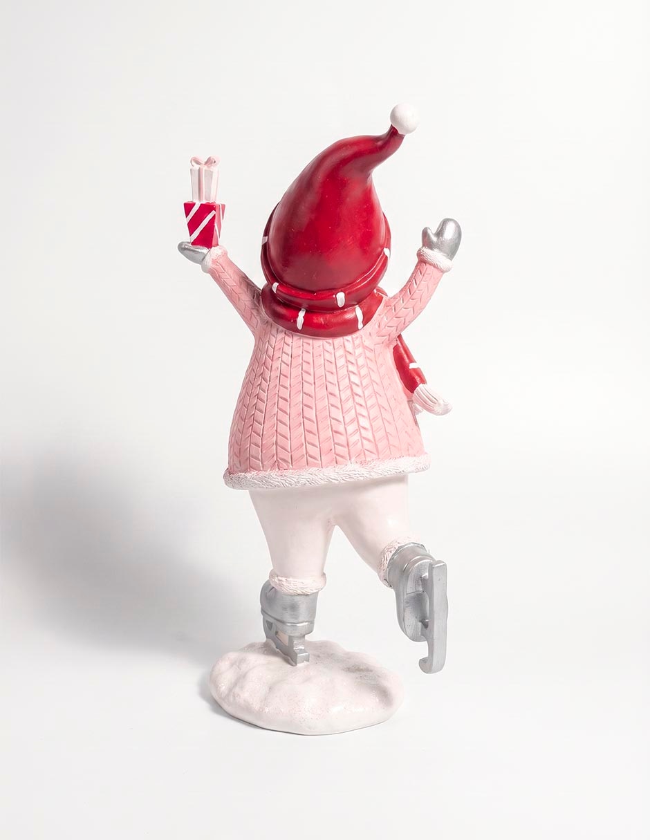 Figura decorativa navideña de snowman de resina 3