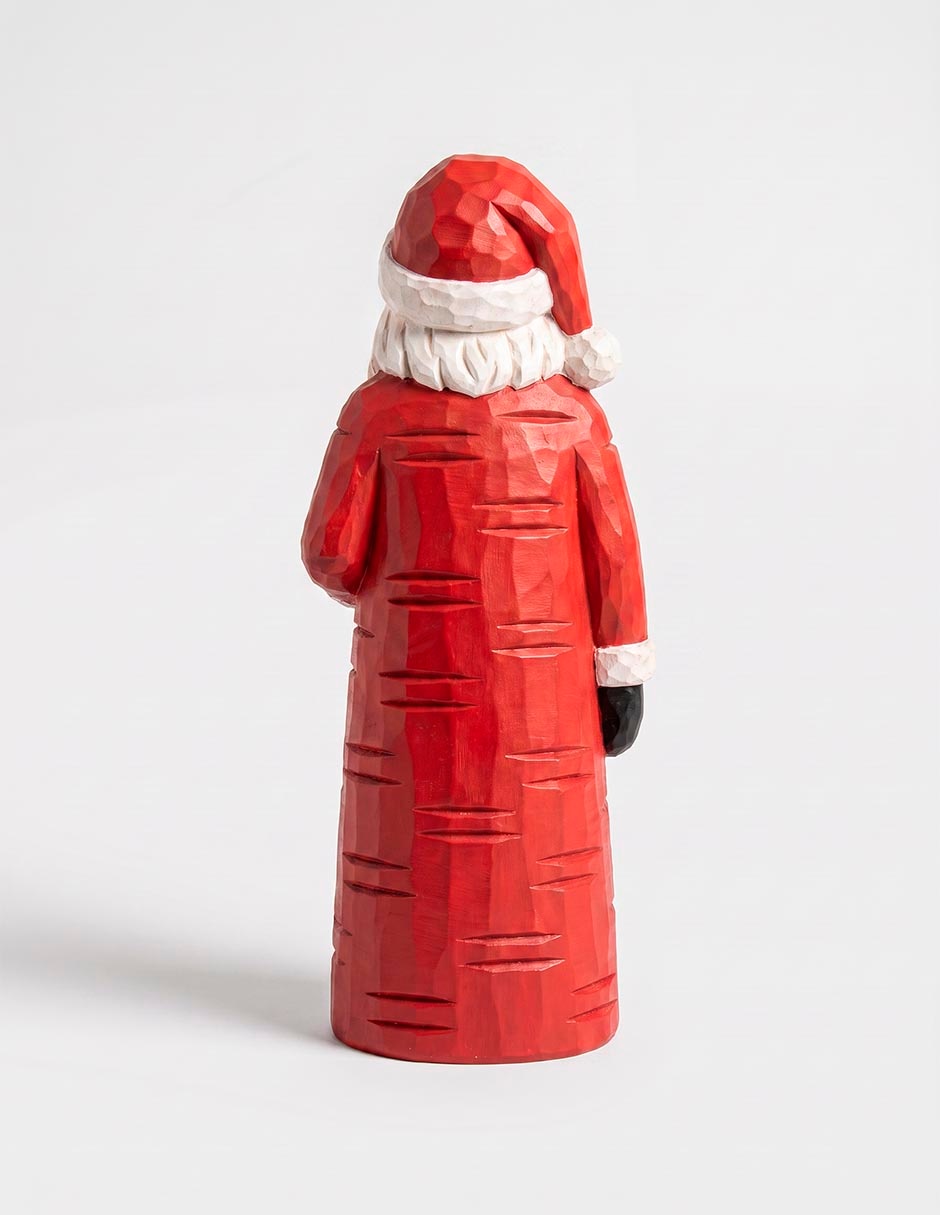 Figura decorativa navideña de santa claus de cerámica 3