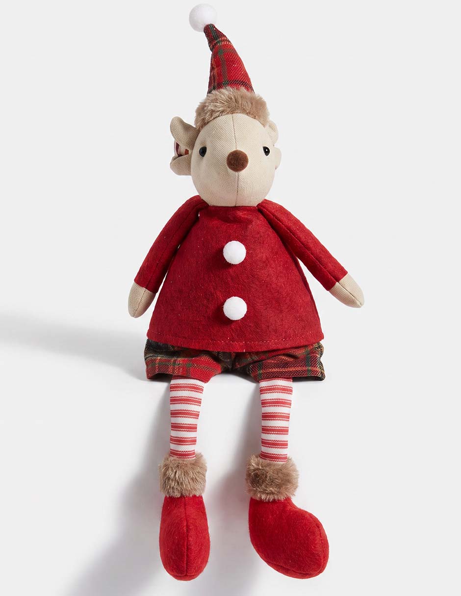Figura decorativa navideña con forma de ratón