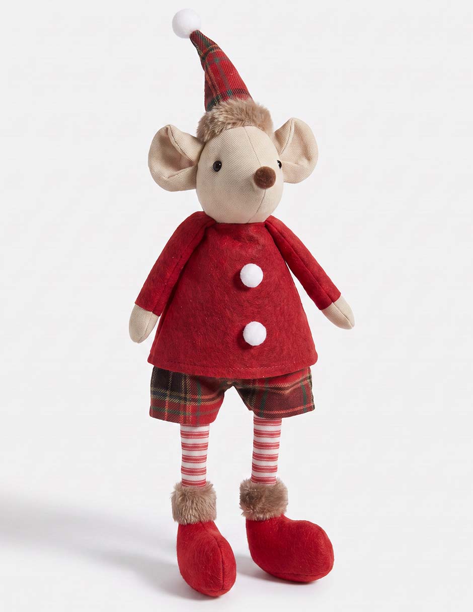 Figura decorativa navideña con forma de ratón 4