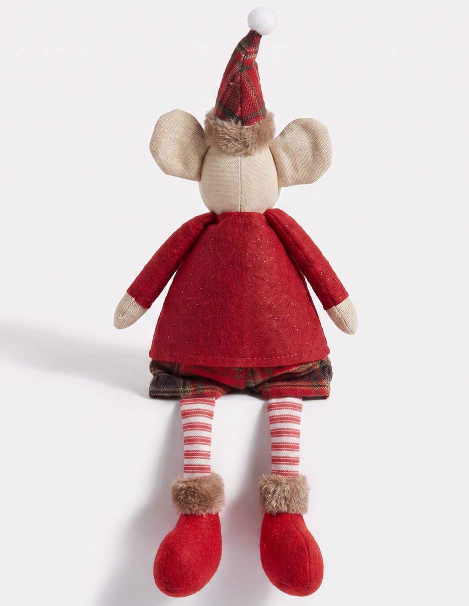 Figura decorativa navideña con forma de ratón 3