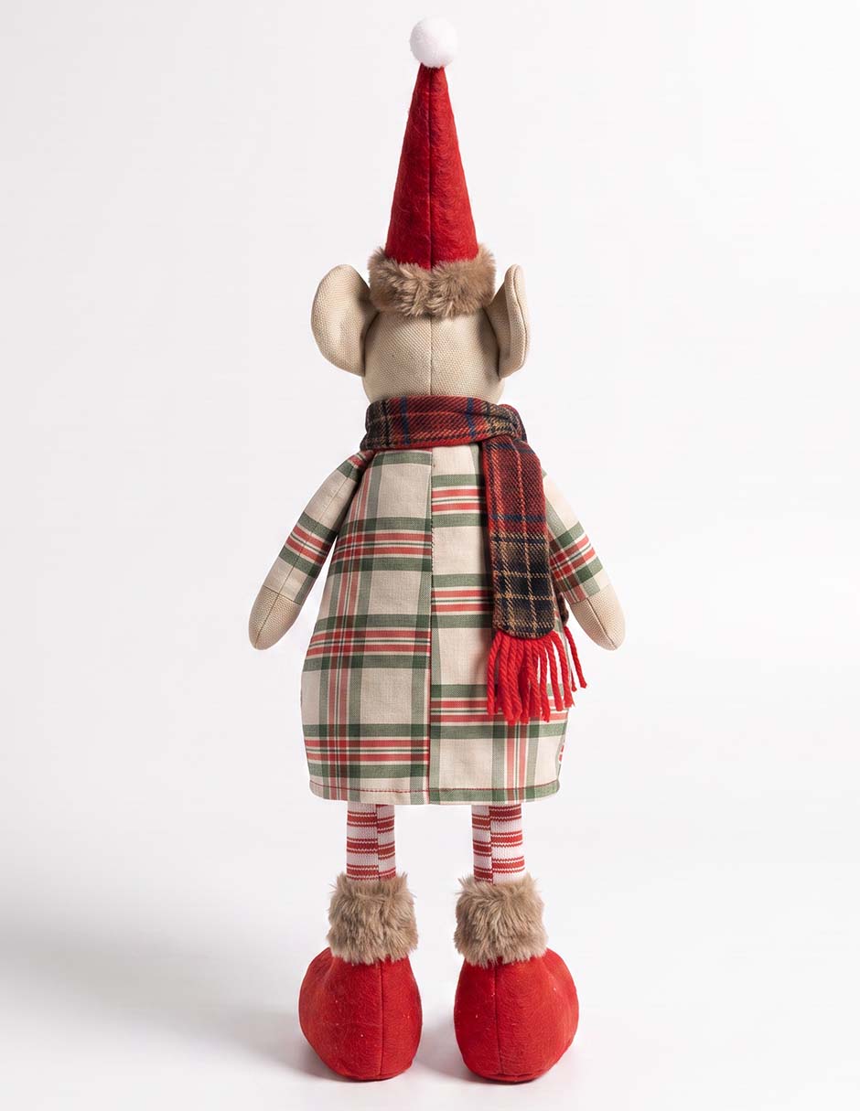 Figura decorativa navideña con forma de ratón 3
