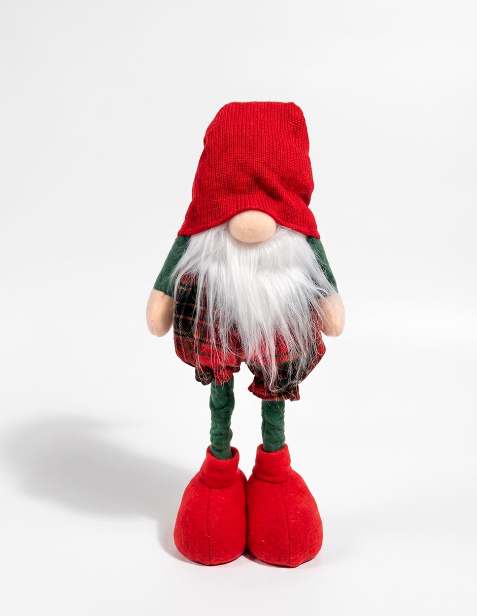 Figura decorativa navideña con forma de gnomo